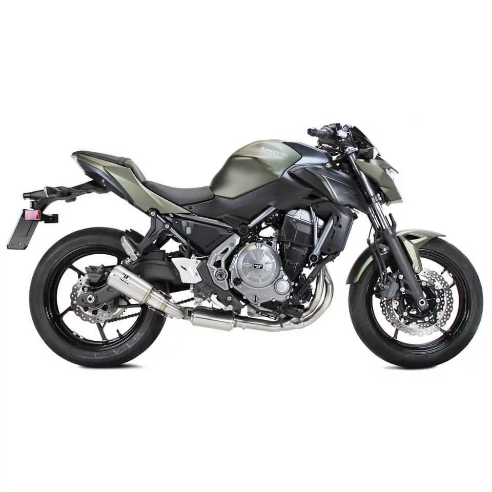 IXRACE Edelstahl-Komplettanlage MK2 für Z 650/650 Ninja, 17-19 E-geprüft