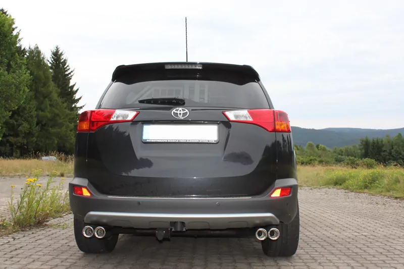 Toyota RAV 4 IV  Endrohrsystem rechts/links passend auf original Mittelschalldämpfer - 2x80 Typ 17 rechts/links