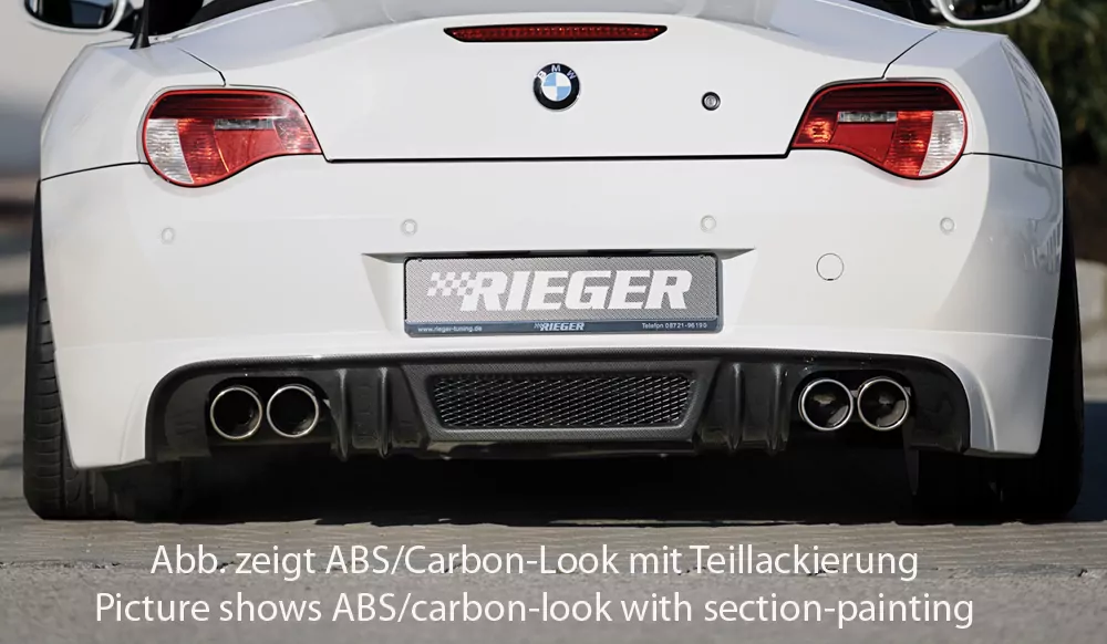 Rieger Heckansatz für BMW Z4 (E85) - Coupé 01.06-03.09 (ab Facelift) carbon optik