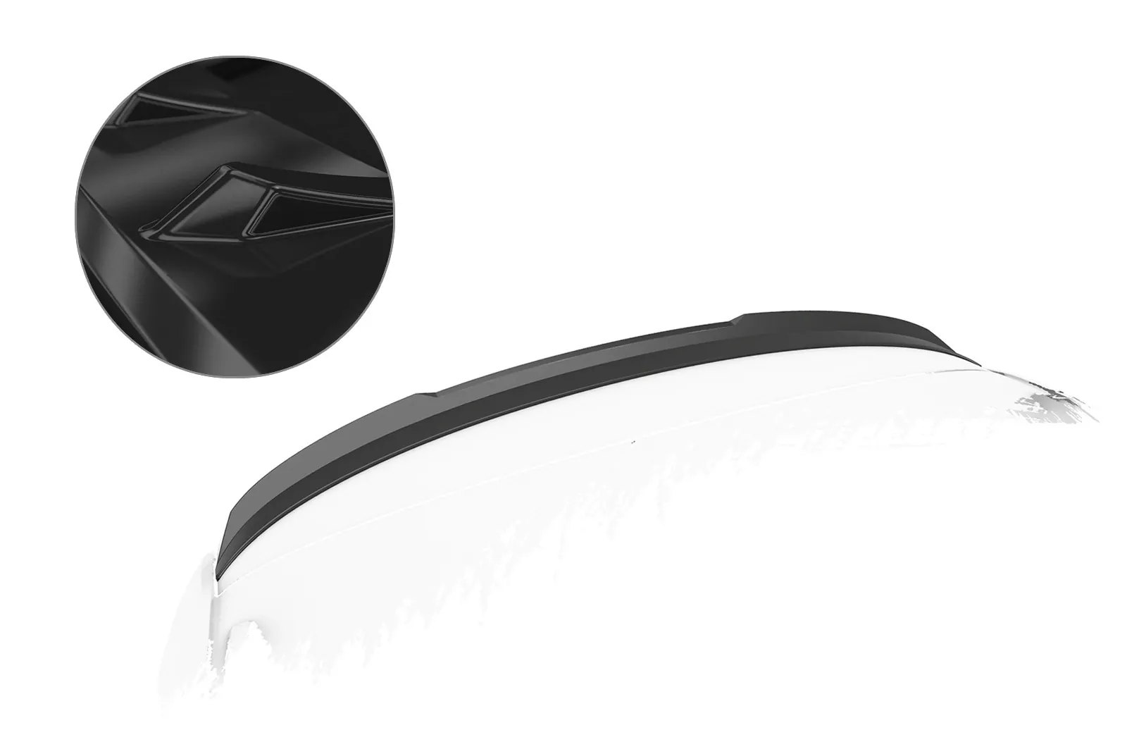 Heckflügel mit ABE für Skoda Superb III (Typ 3V) Combi Glossy (schwarz hochglanz)