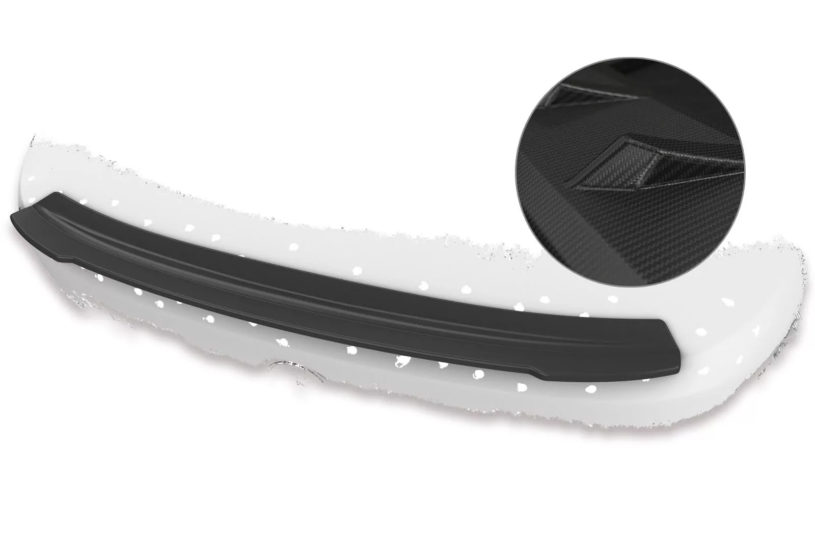 Heckflügel mit ABE für BMW 6er E63 / E64 HF722-M Carbon Look (matt)