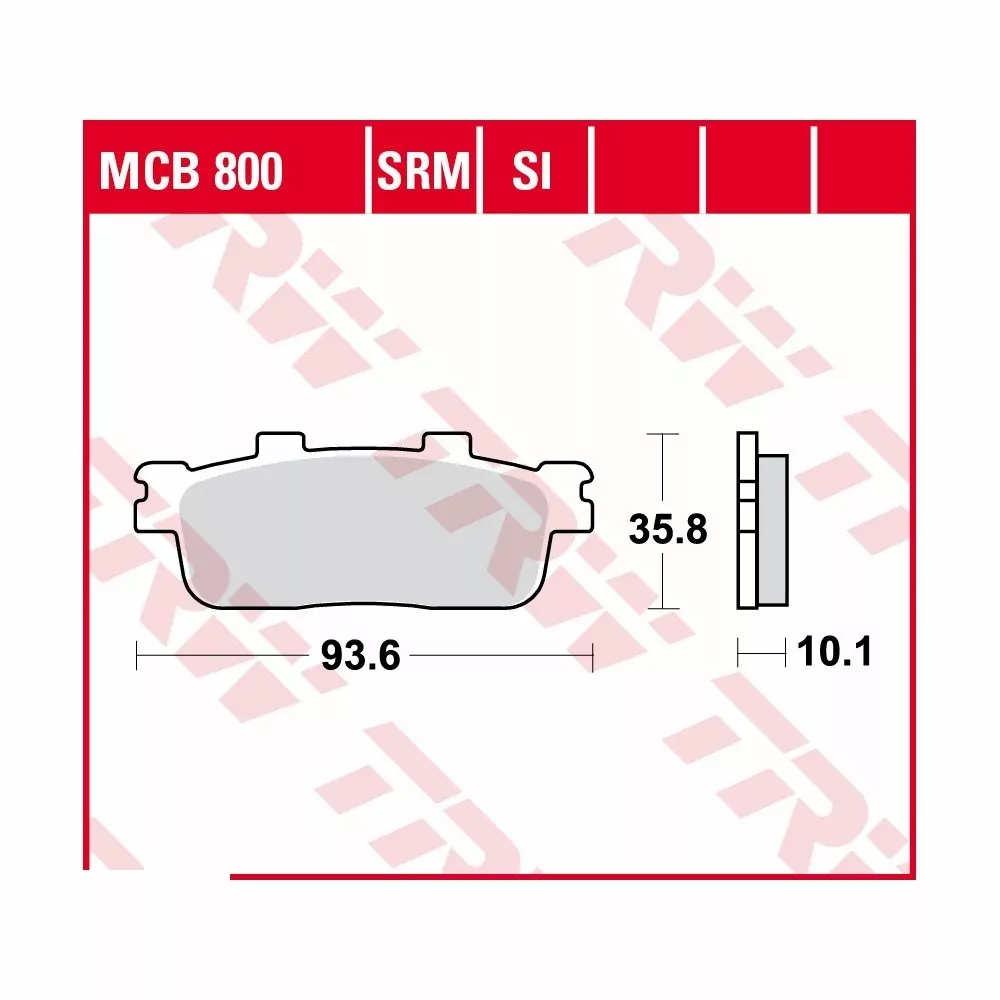 TRW LUCAS Bremsbelagsatz Sinter Scooter MCB800SRM