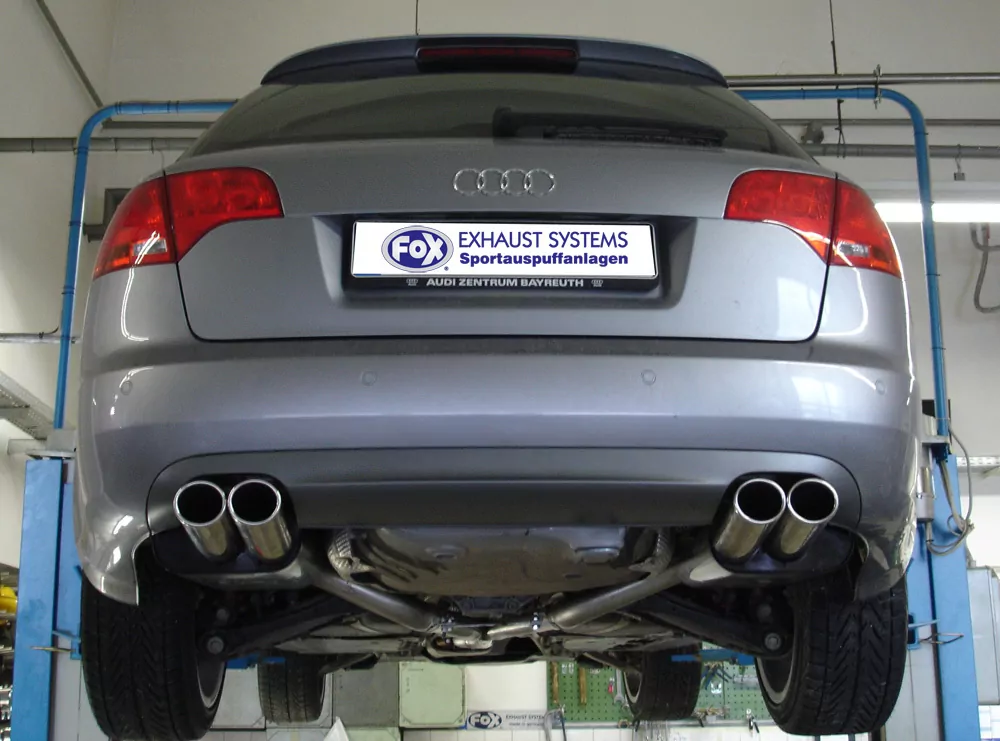 Audi A4 Typ B7 quattro Endschalldämpfer rechts/links Ø63,5mm - 2x88x74 Typ 32  rechts/links