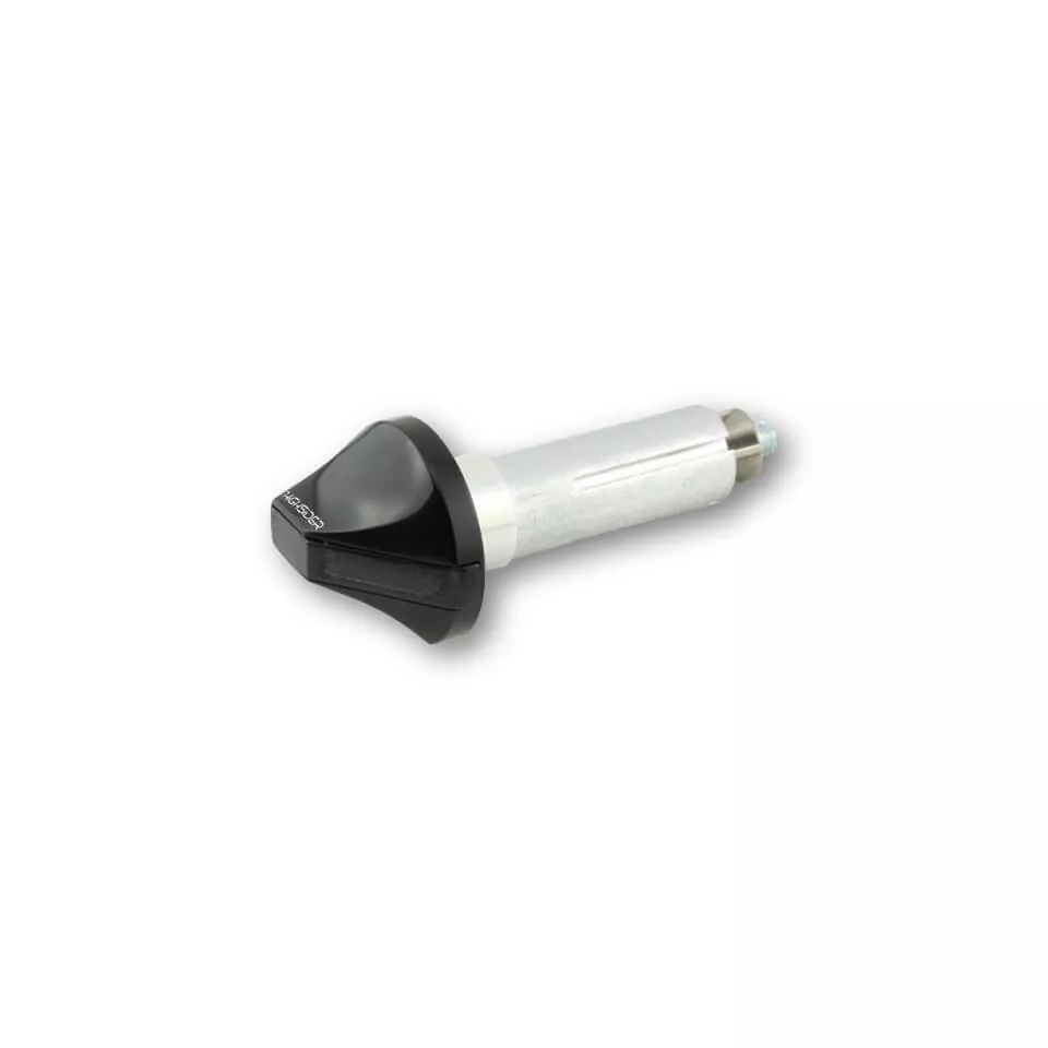 HIGHSIDER Pro Flight LED Lenkerendenblinker Gehäuse Schwarz / Linse Rauchgrau (Paar), Vorn