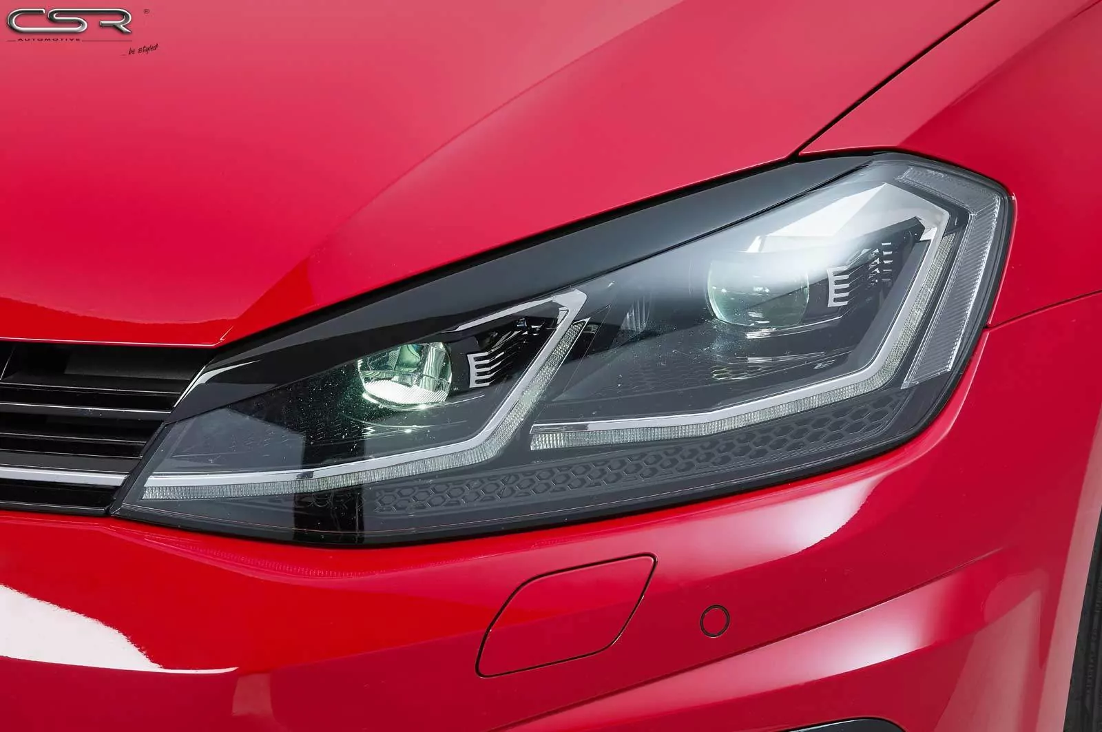 Scheinwerferblenden Glossy für VW Golf 7 Glossy (schwarz hochglanz)