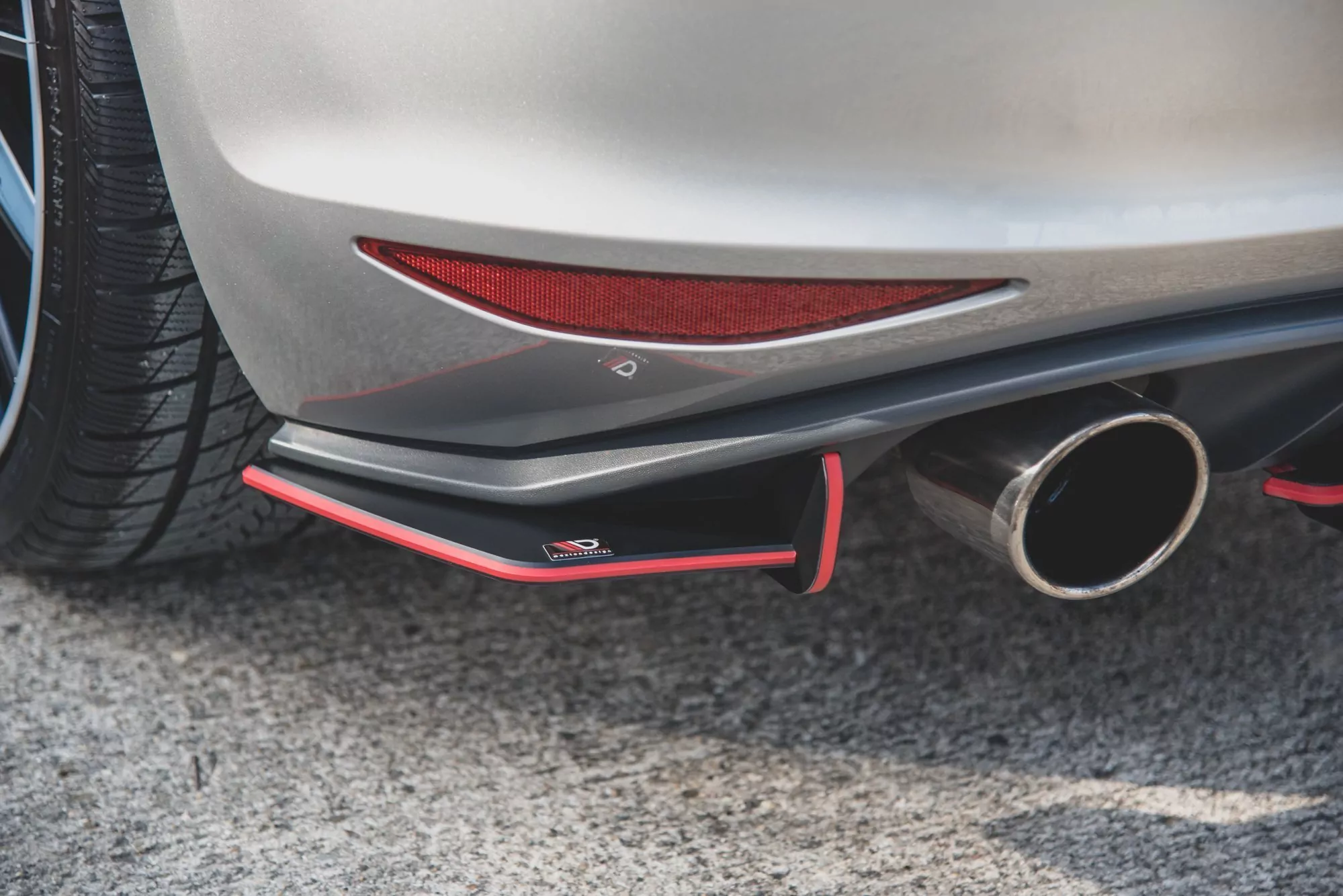 Robuste Racing Heck Ansatz Flaps Diffusor Für L + R V.1 VW Golf 7 GTI