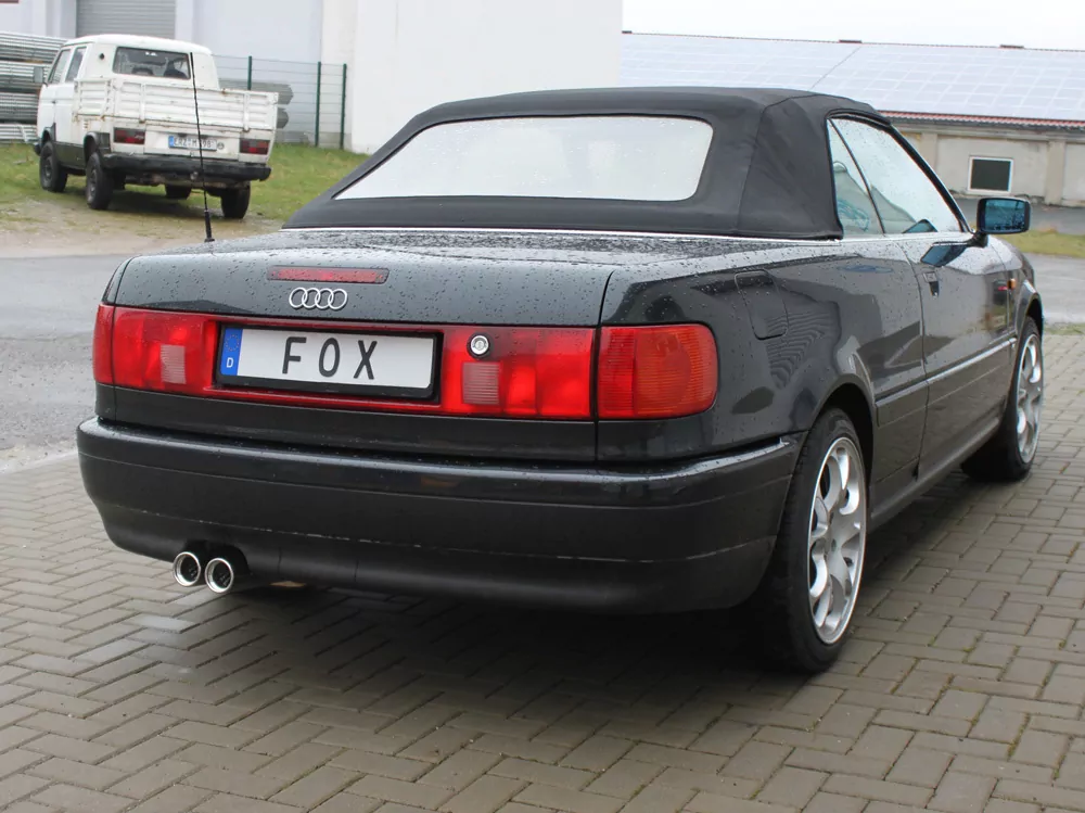 Audi 80/90 - Typ 89, B3 Limousine/ Coupe/ 80 B4 - Cabrio  Endschalldämpfer - 2x76 Typ 13