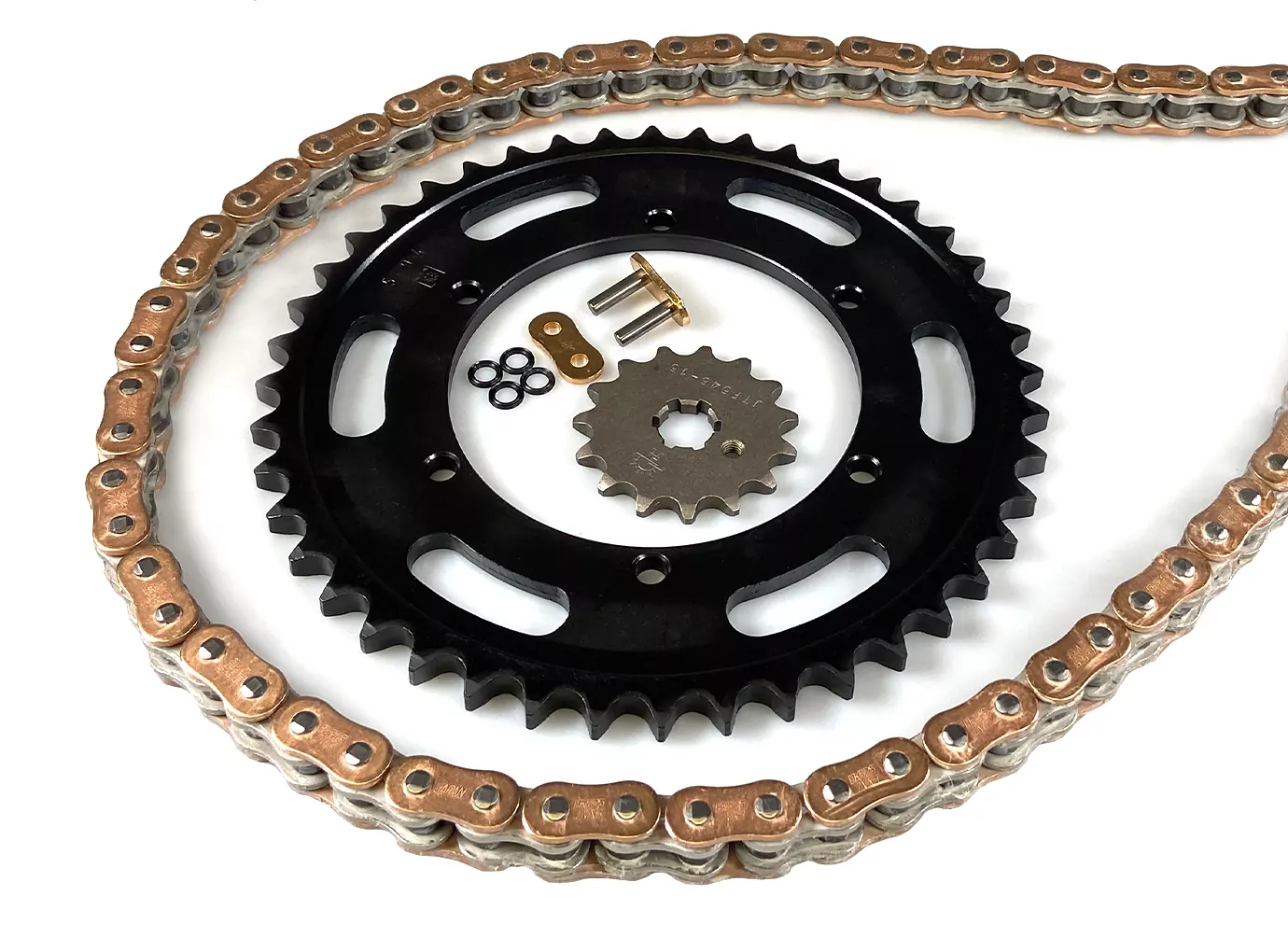 EK-Chain Kettensatz 525 ZVX-3 für Suzuki GSX-S1000 S GT ABS Modelljahr 2022- Farbe Gold
