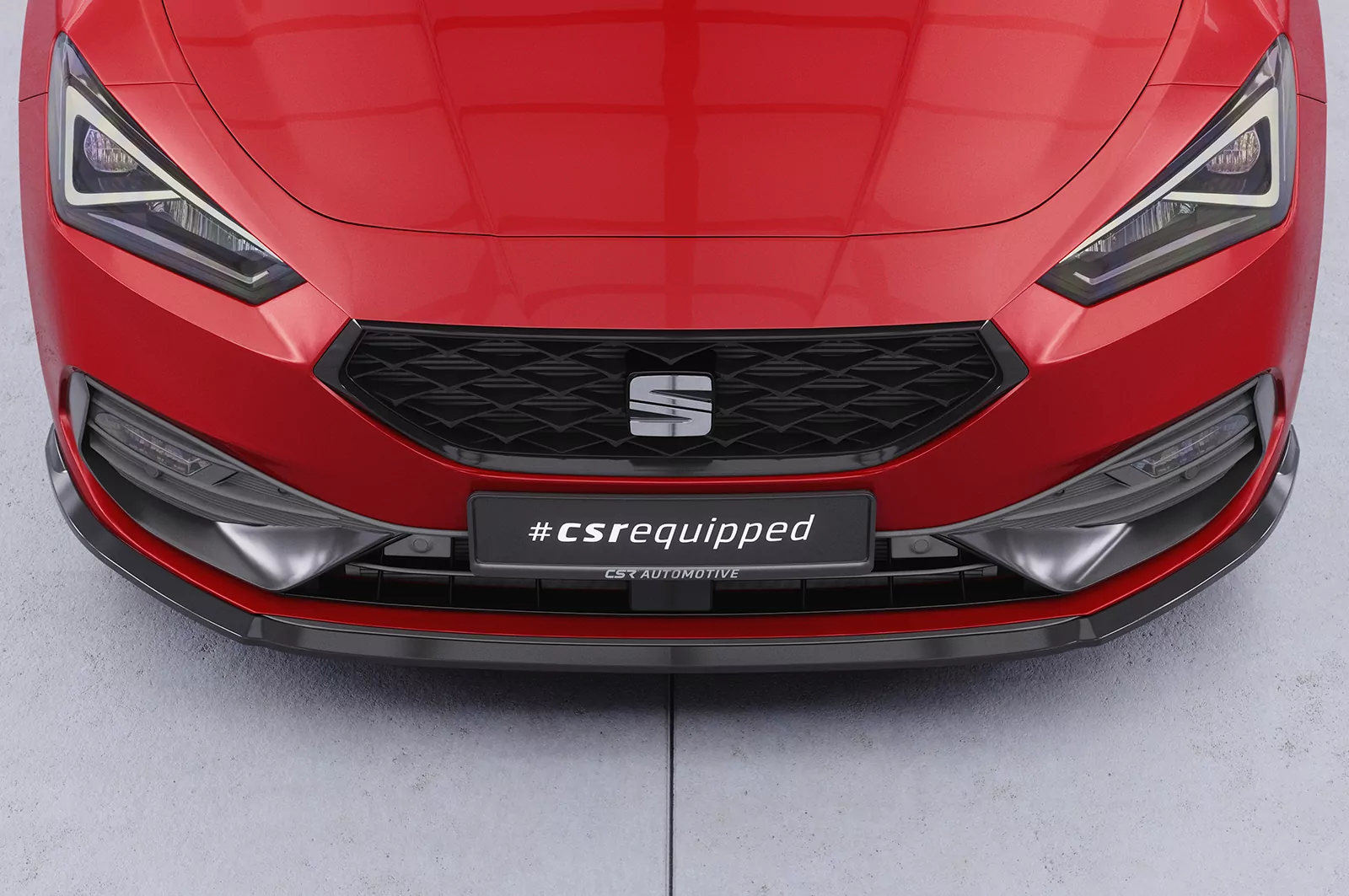 Cup-Spoilerlippe mit ABE für Seat Leon 4 (Typ KL) CSL523 Schwarz Strukturiert