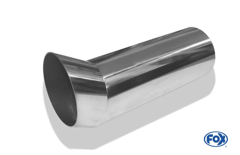 Anschweißendrohr Typ 18  Ø 100 mm / Länge: 300 mm - rund / uneingerollt / FOX-Design / ohne Absorber