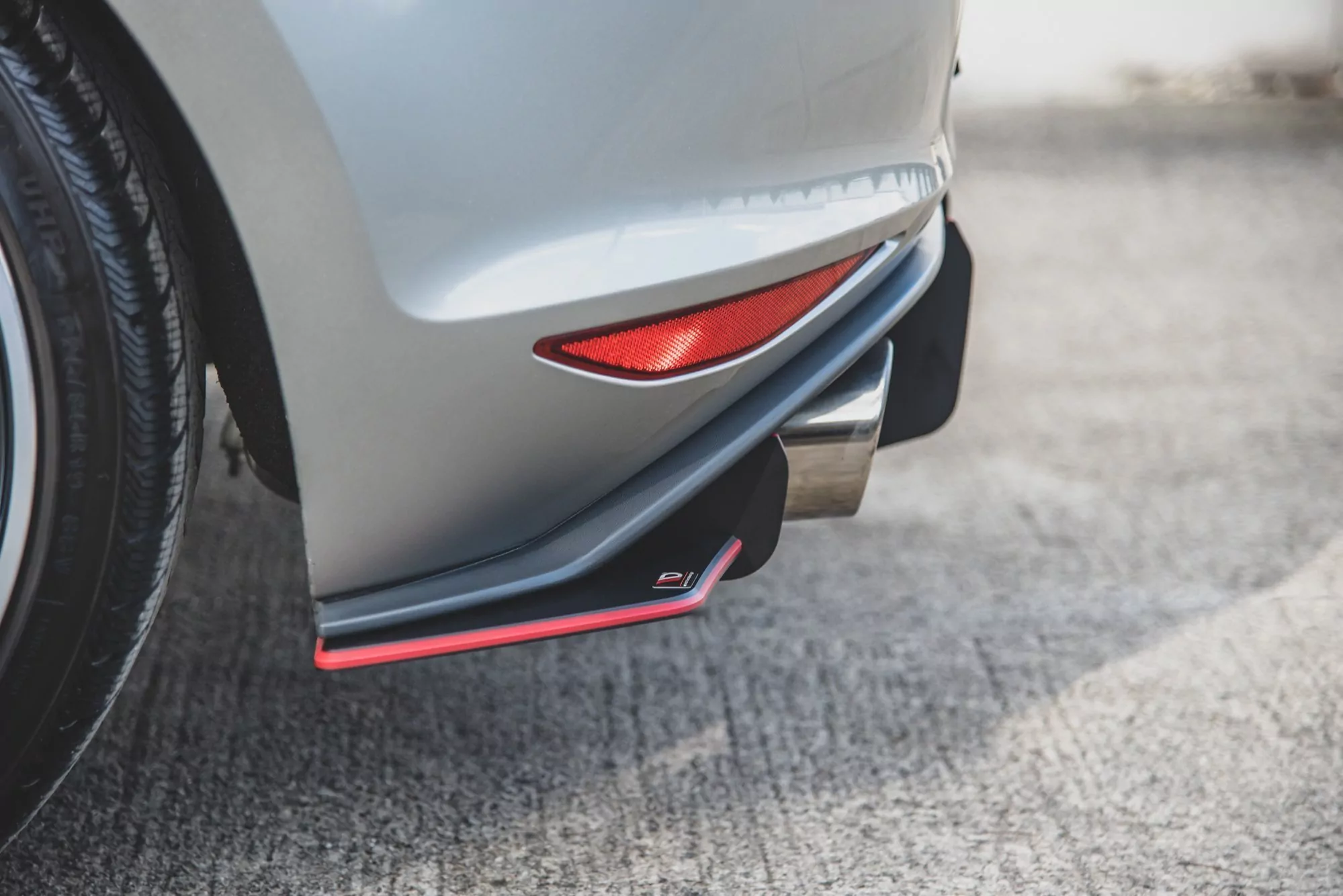 Robuste Racing Heck Ansatz Flaps Diffusor Für L + R V.1 VW Golf 7 GTI