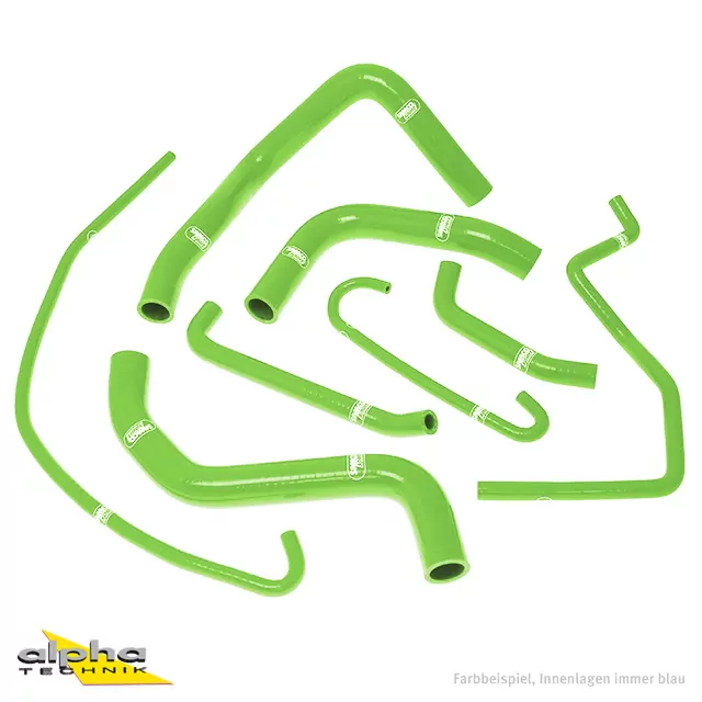 SAMCO SPORT Siliconschlauch Kit grün für Suzuki GSXR600 GSXR750 Modelljahr 2011-2022