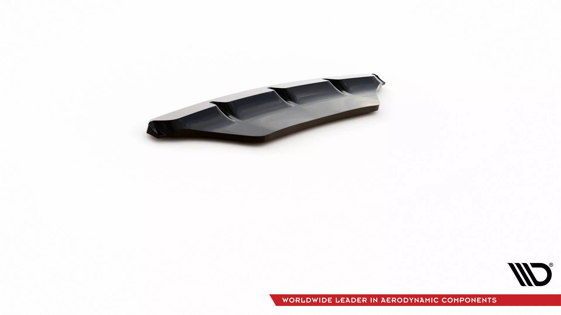 Mittlerer Diffusor Heck Ansatz Für Porsche Macan Mk1 Schwarz Hochglanz
