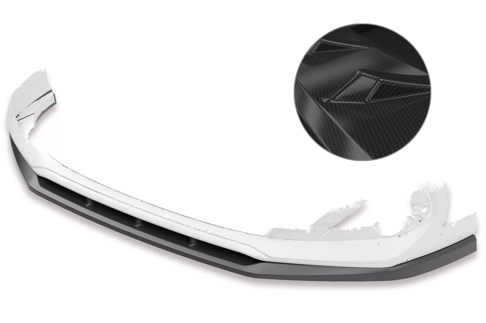 Cup-Spoilerlippe mit ABE für Hyundai I30 (PD) CSL434-C Carbon Look Hochglanz