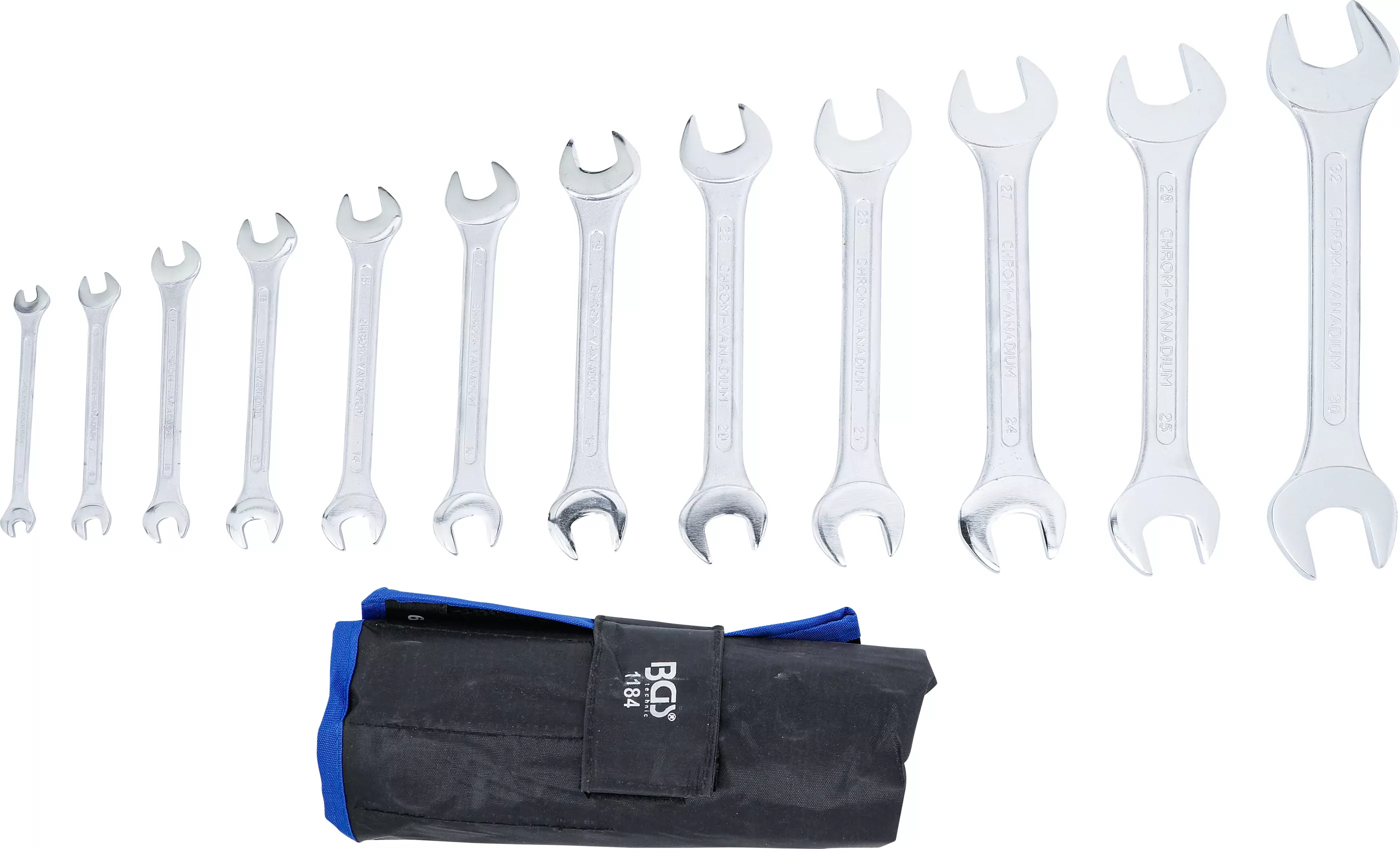 Doppel-Maulschlüssel-Satz | SW 6 x 7 - 30 x 32 mm | 12-tlg.