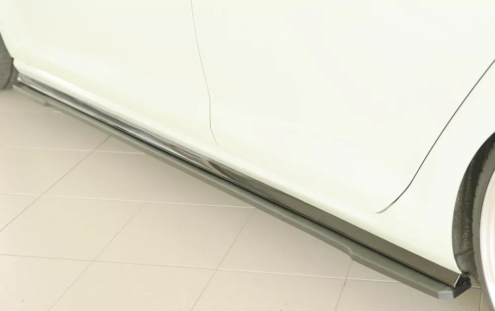 Rieger Seitenschweller links ansatz (ca. 19mm) matt schwarz für VW Golf 7 R-Line 5-tür. 02.17- (ab Facelift)