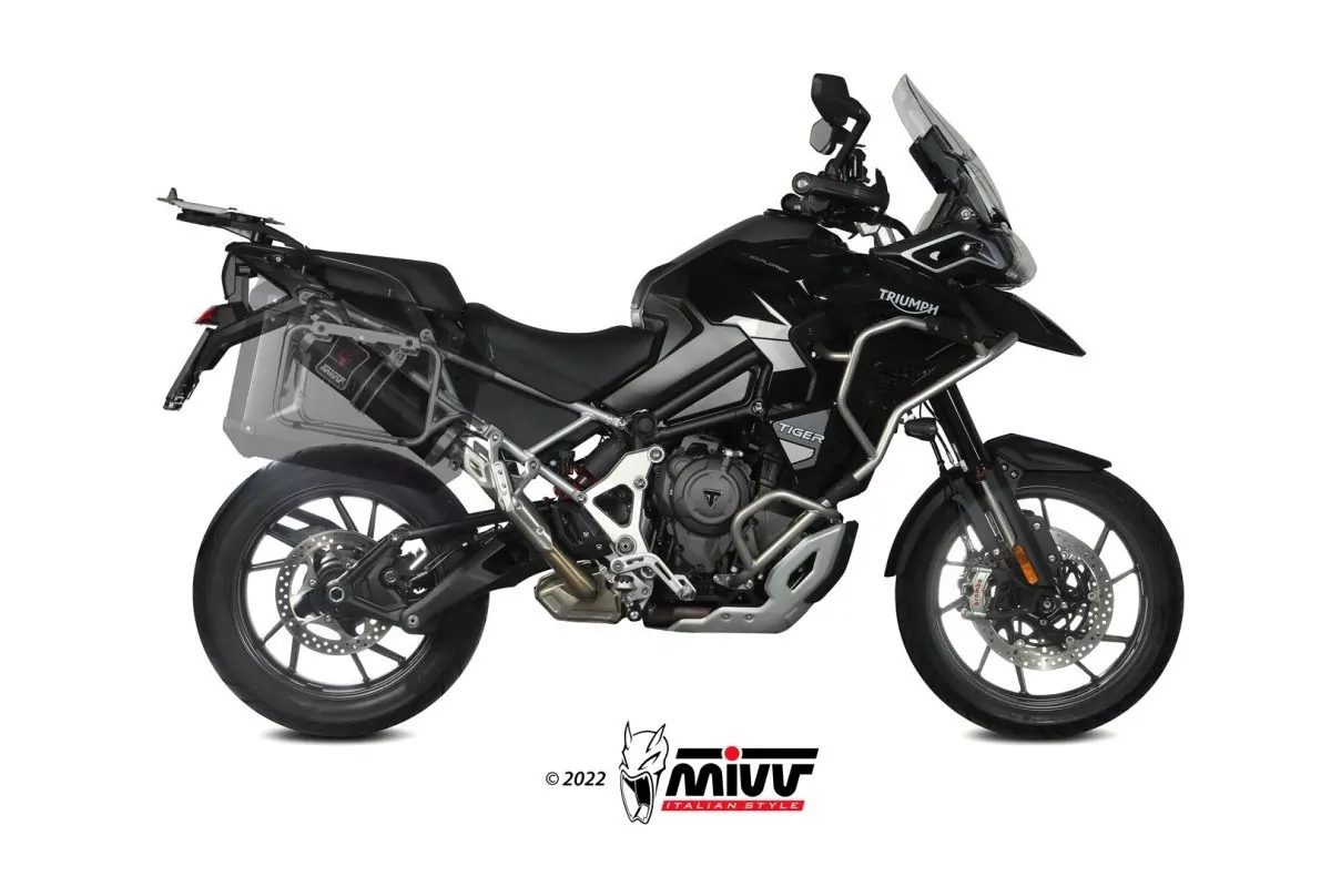 MIVV DAKAR Edelstahl Schwarz TRIUMPH TIGER 1200 GT / RALLY 21-22