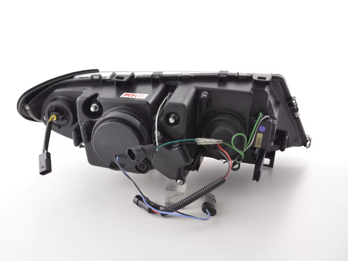 Scheinwerfer Set Angel Eyes BMW 3er E46 Limo/Touring Bj. 02-05 chrom für Rechtslenker