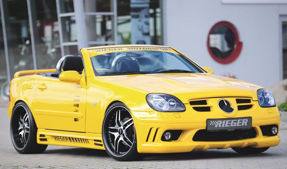 Rieger Seitenschweller für Mercedes SLK (R170) -  01.01- carbon optik