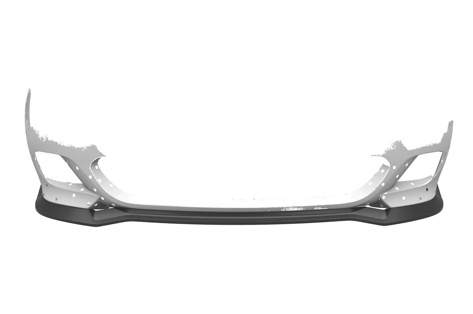 Cup-Spoilerlippe mit ABE für BMW 5er E60/E61 M-Paket CSR-CSL603 Schwarz Strukturiert