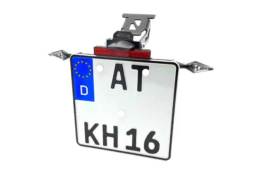 alpha Technik Kennzeichenhalter für Honda CRF300L / CRF300LA Rally Typ ND16 Modelljahr 2021-