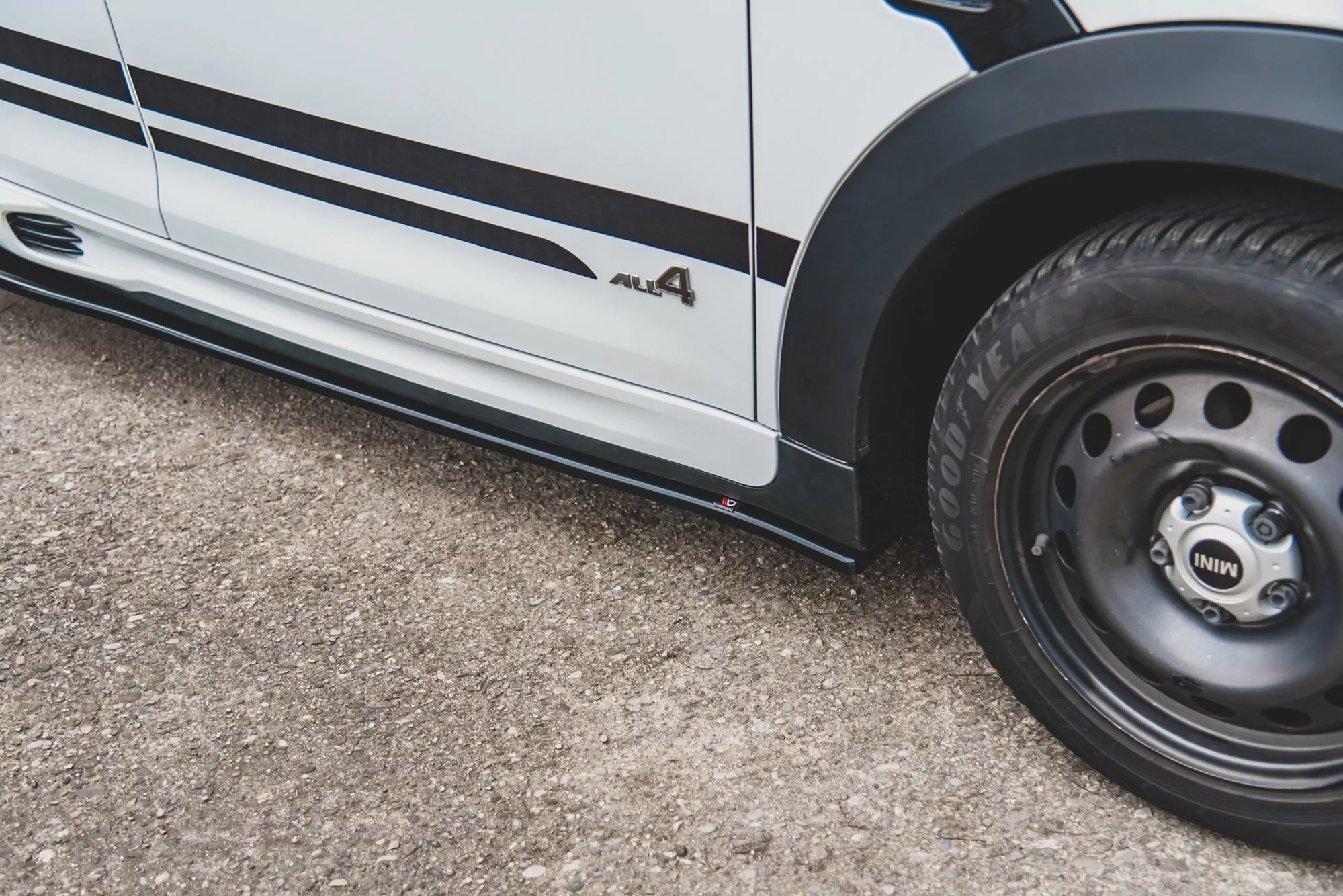 Seitenschweller Ansatz Passend Für Passend Für Mini Countryman Mk1 JCW  Schwarz Hochglanz Schwarz Hochglanz