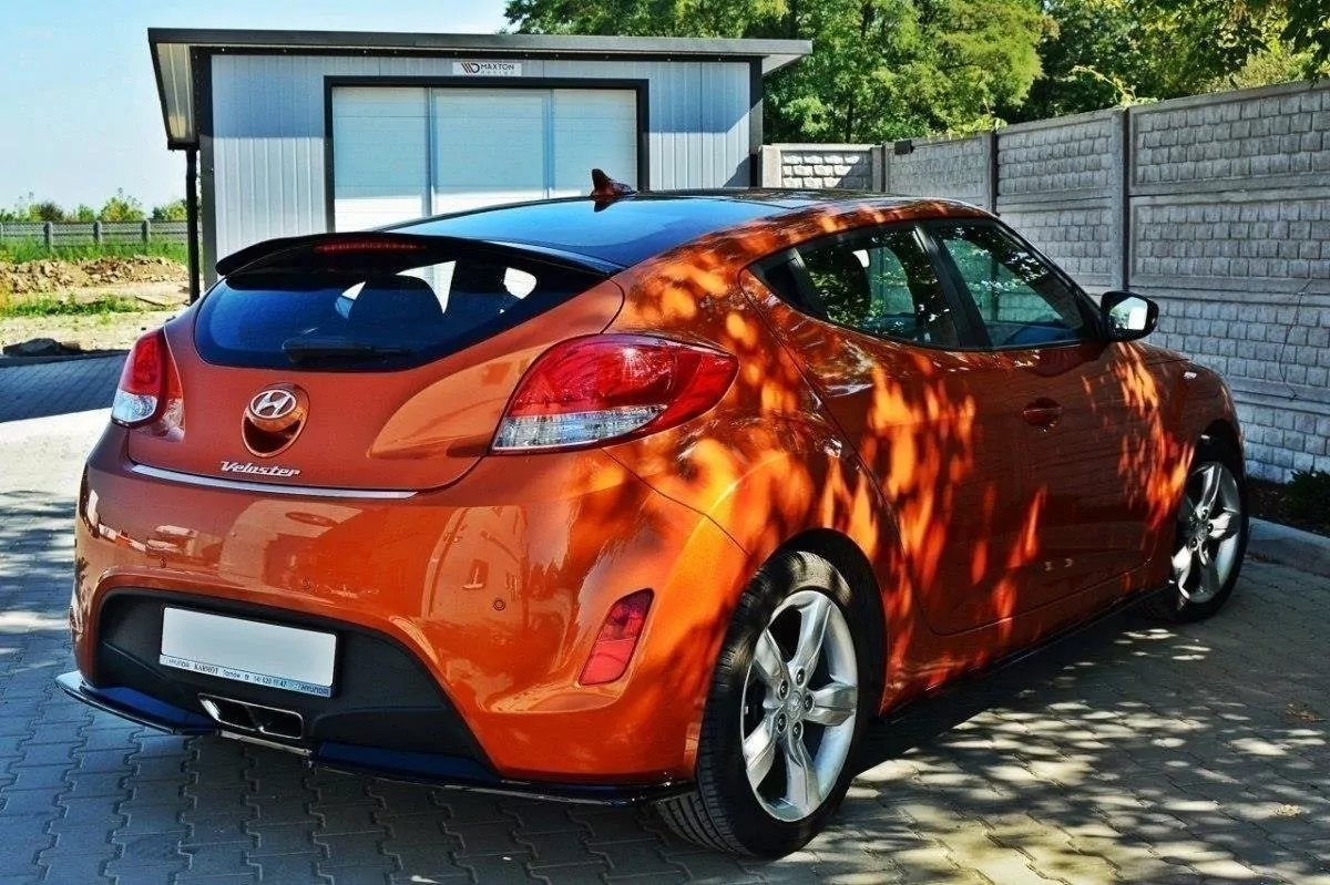 Diffusor Heck Ansatz Passend Für Passend Für Hyundai Veloster Schwarz Hochglanz Schwarz Hochglanz