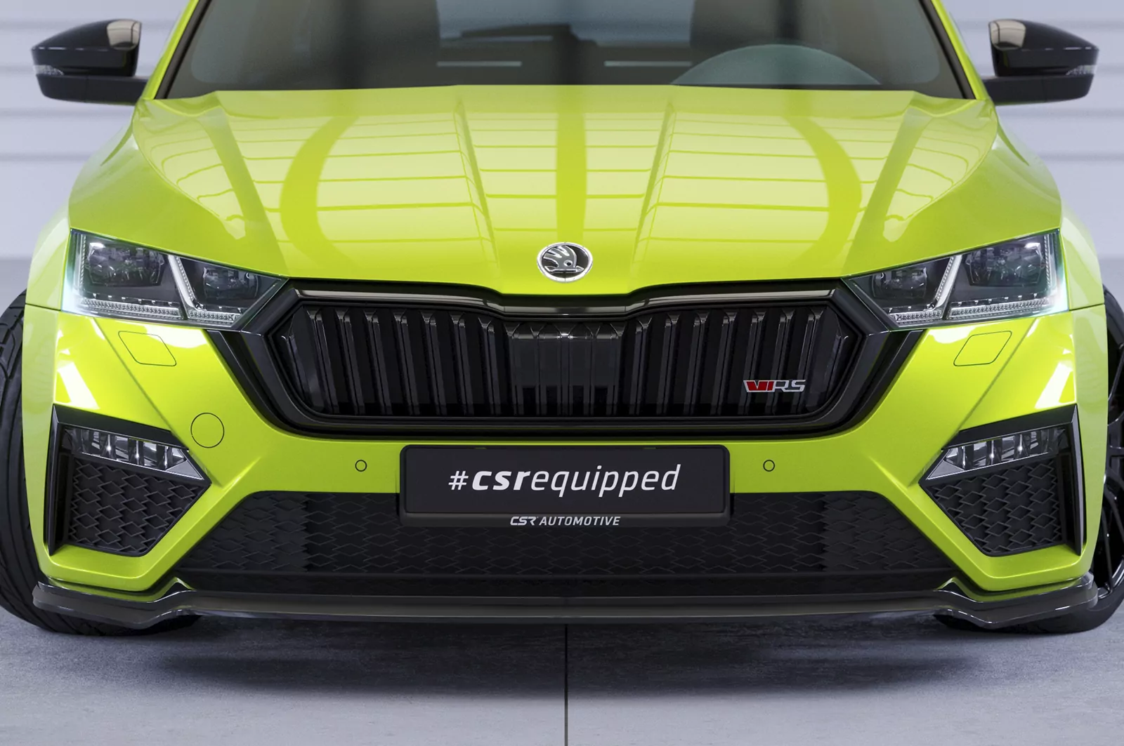 Cup-Spoilerlippe mit ABE für Skoda Octavia 4 RS / RS Plus CSL624 Schwarz Strukturiert