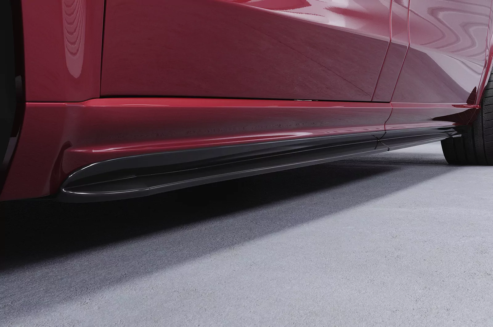 Seitenschweller für Mercedes Benz V-Klasse 447 AMG-Line SS491 Schwarz Strukturiert