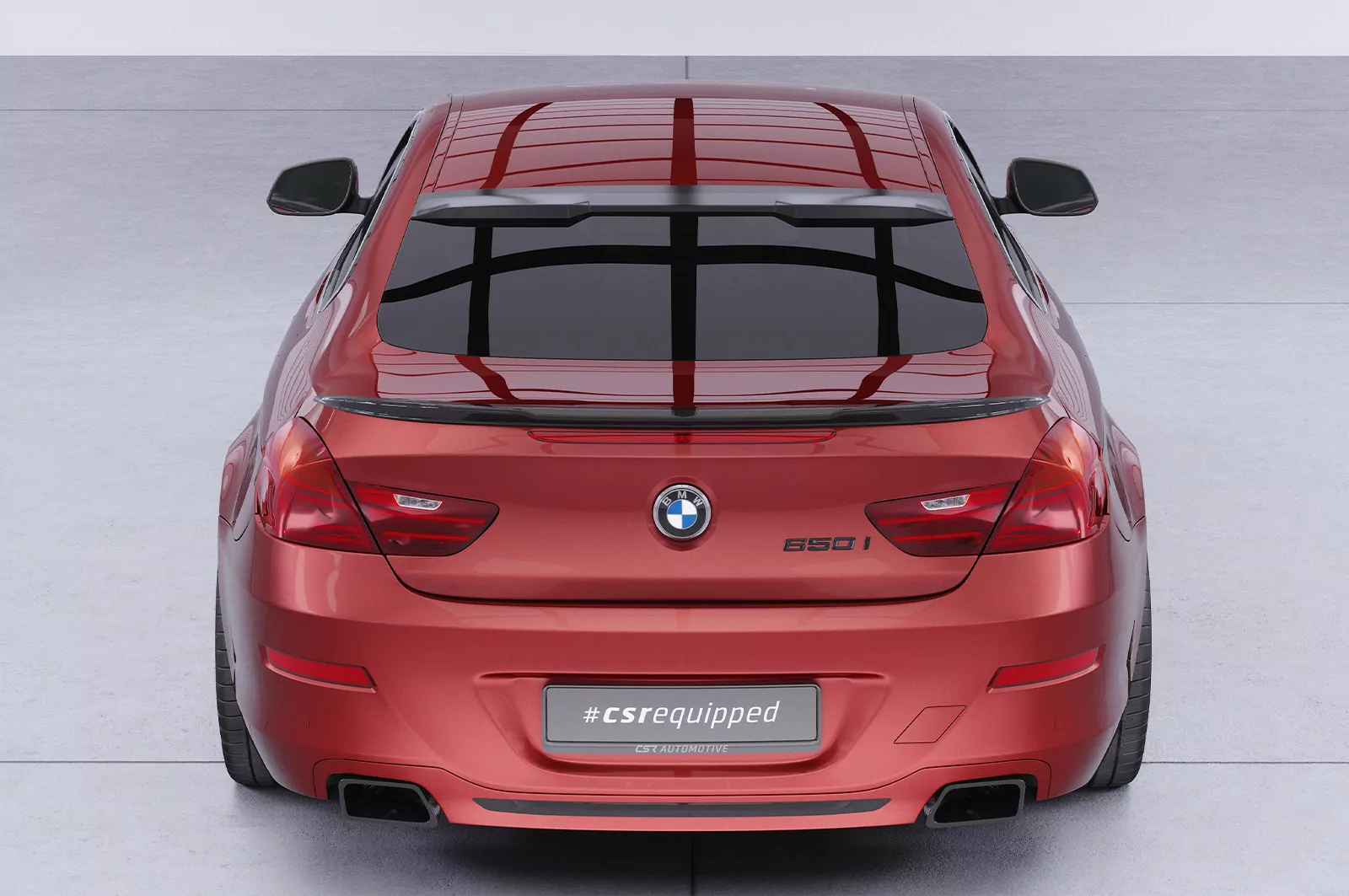 Heckflügel mit ABE für BMW 6er F12 / F13 HF969 Schwarz Strukturiert