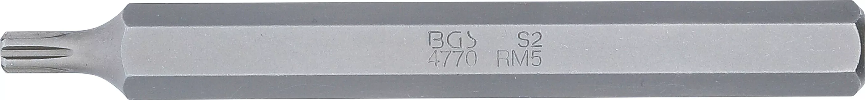 Bit | Länge 100 mm | Antrieb Außensechskant 10 mm (3/8") | Keil-Profil (für RIBE) M5
