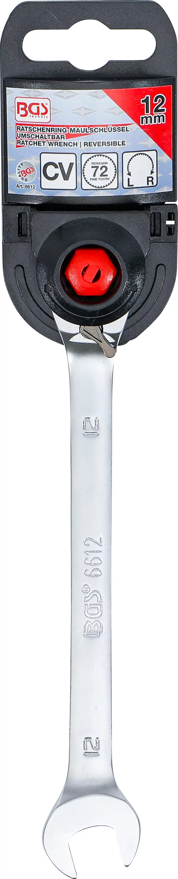 Ratschenring-Maulschlüssel | umschaltbar | SW 12 mm