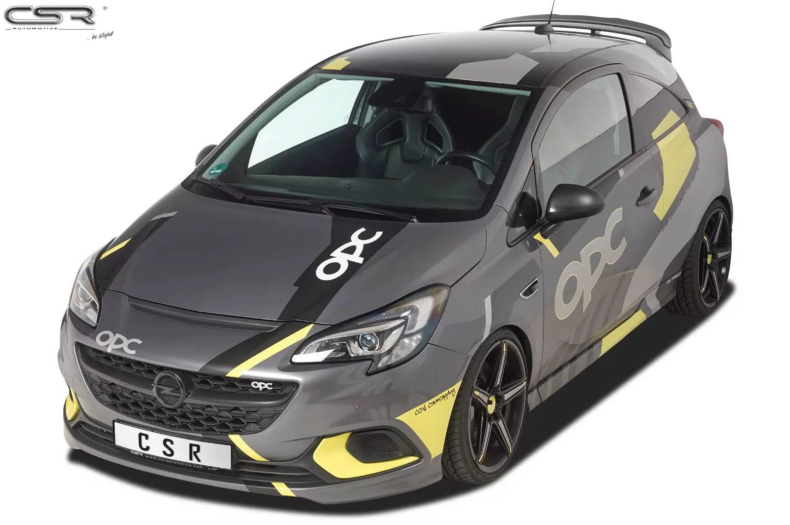 Heckflügel mit ABE für Opel Corsa E OPC HF662-M Carbon Look (matt)
