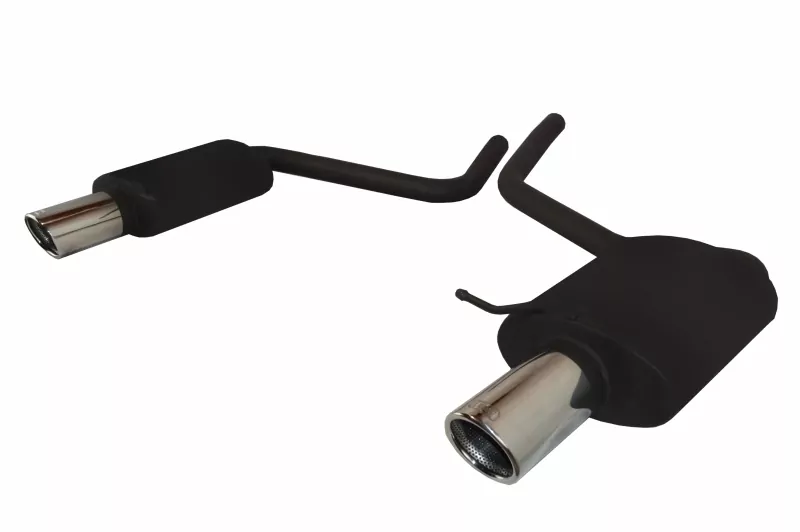 Ulter Sportauspuff für Audi A4 typ B6 2000-2004 2 Duplex Endrohre rund Ø90