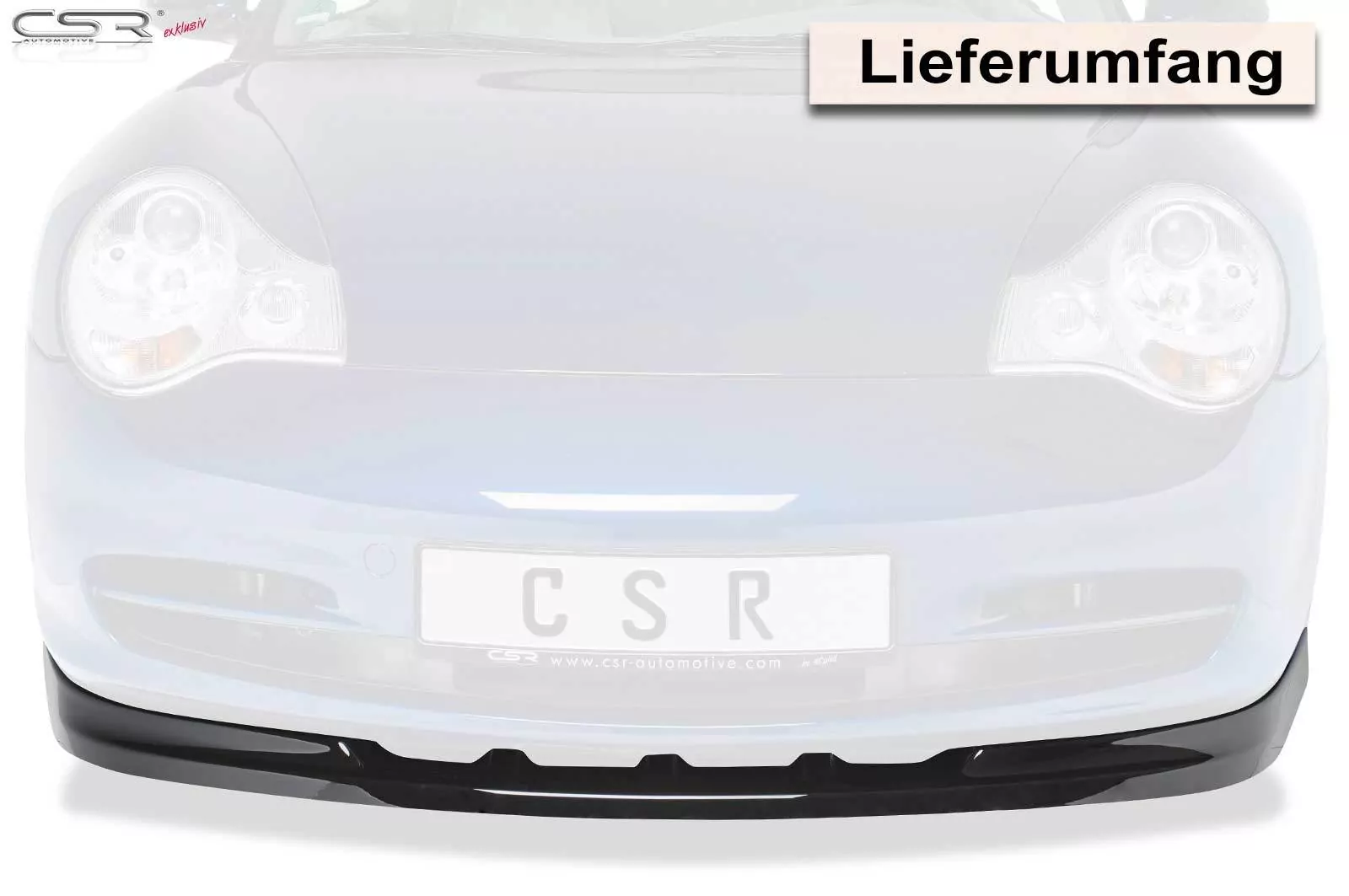 Cup-Spoilerlippe mit ABE für Porsche 911/996 CSL355-M Carbon Look (matt)