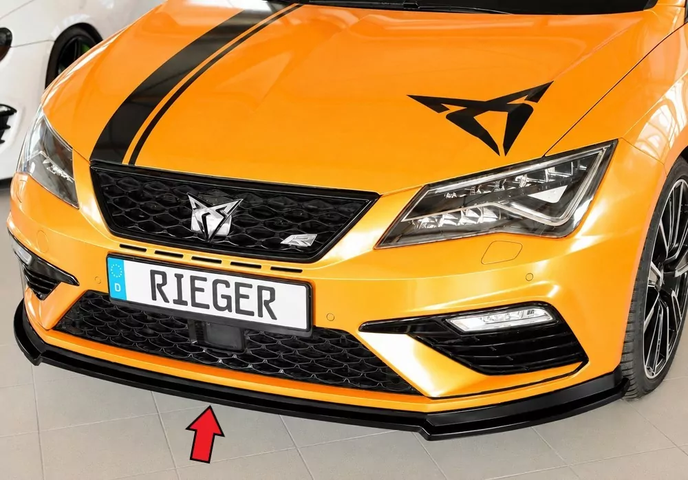 Rieger Spoilerschwert (V2) tiefe Version für Seat Leon Cupra (5F) 3-tür. (SC) 01.17- (ab Facelift)