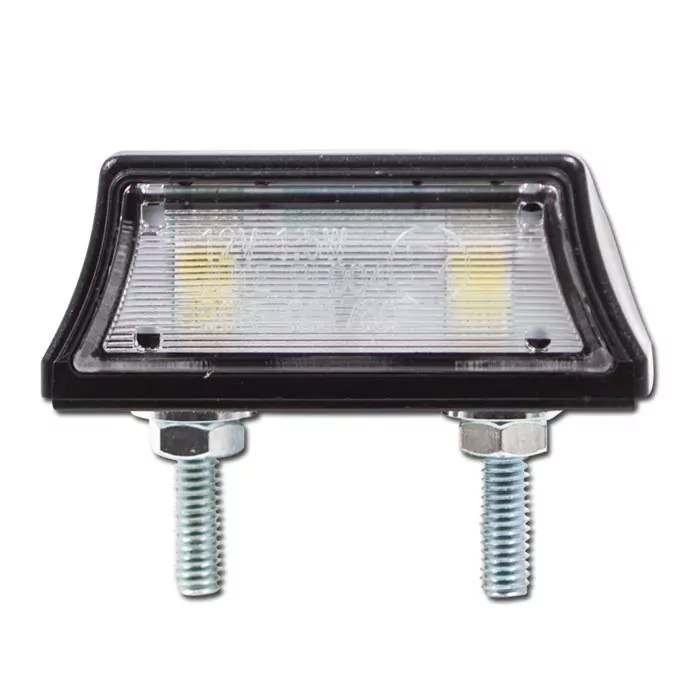 SMD-Kennzeichenbeleuchtung "Axis" | schwarz | ABS 3 SMD's | B 52 x H 13 x T 24 mm | E-geprüft