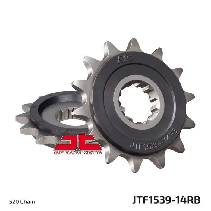 Ritzel 14Z  |  520 | gummiert | Feinverz. Innen Ø 21.7/25
