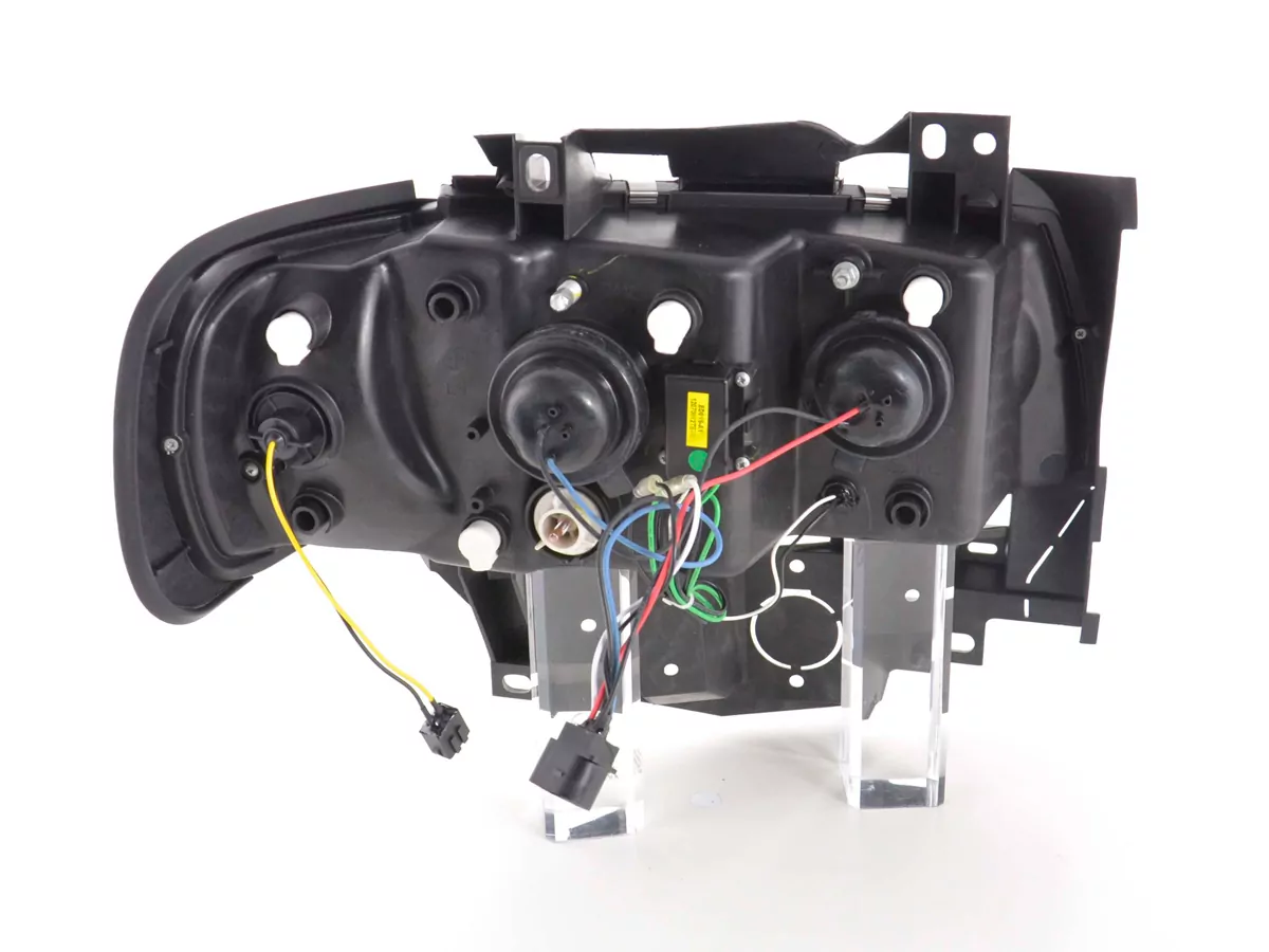 Scheinwerfer Set Daylight LED TFL-Optik VW Bus Typ T4 Bj. 96-03 schwarz