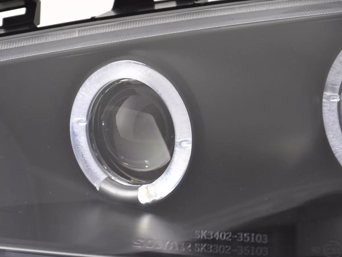 Scheinwerfer Set Renault Megane 2 3/5-trg. Bj. 03-06 schwarz