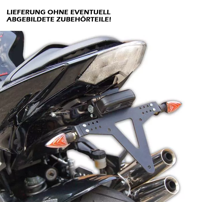 Kennzeichenhalter | KAWASAKI Z750 | 07-12 | Z750R 11-12 | Z1000/S | 07-09 | inkl. Reflektorhalter