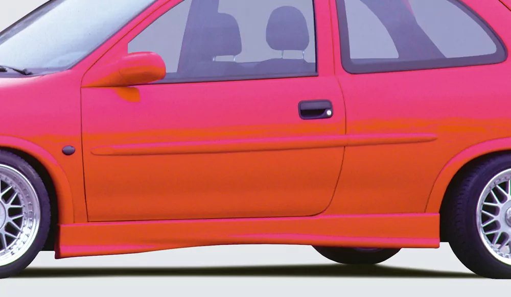 Rieger Seitenschweller für Opel Corsa B - 3-tür. 11.96- (ab Modell 97) carbon optik