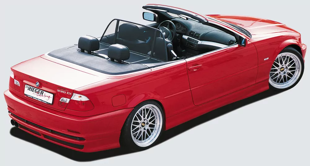 Rieger Seitenschweller für BMW 3er E46 - Cabrio 02.02- (ab Facelift) carbon optik