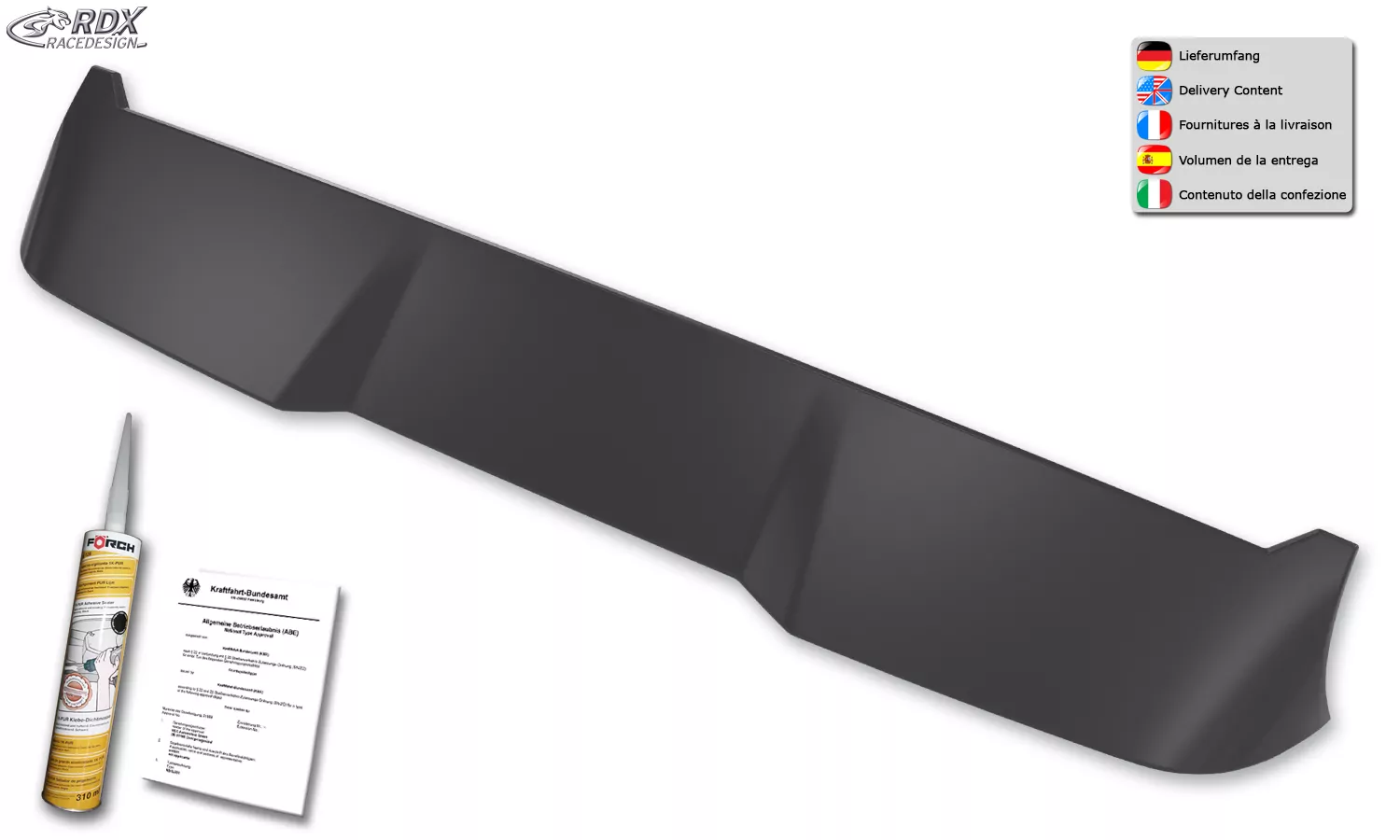 RDX Heckspoiler für CITROEN Jumper, FIAT Ducato, OPEL, Movano, PEUGEOT Boxer (H2)