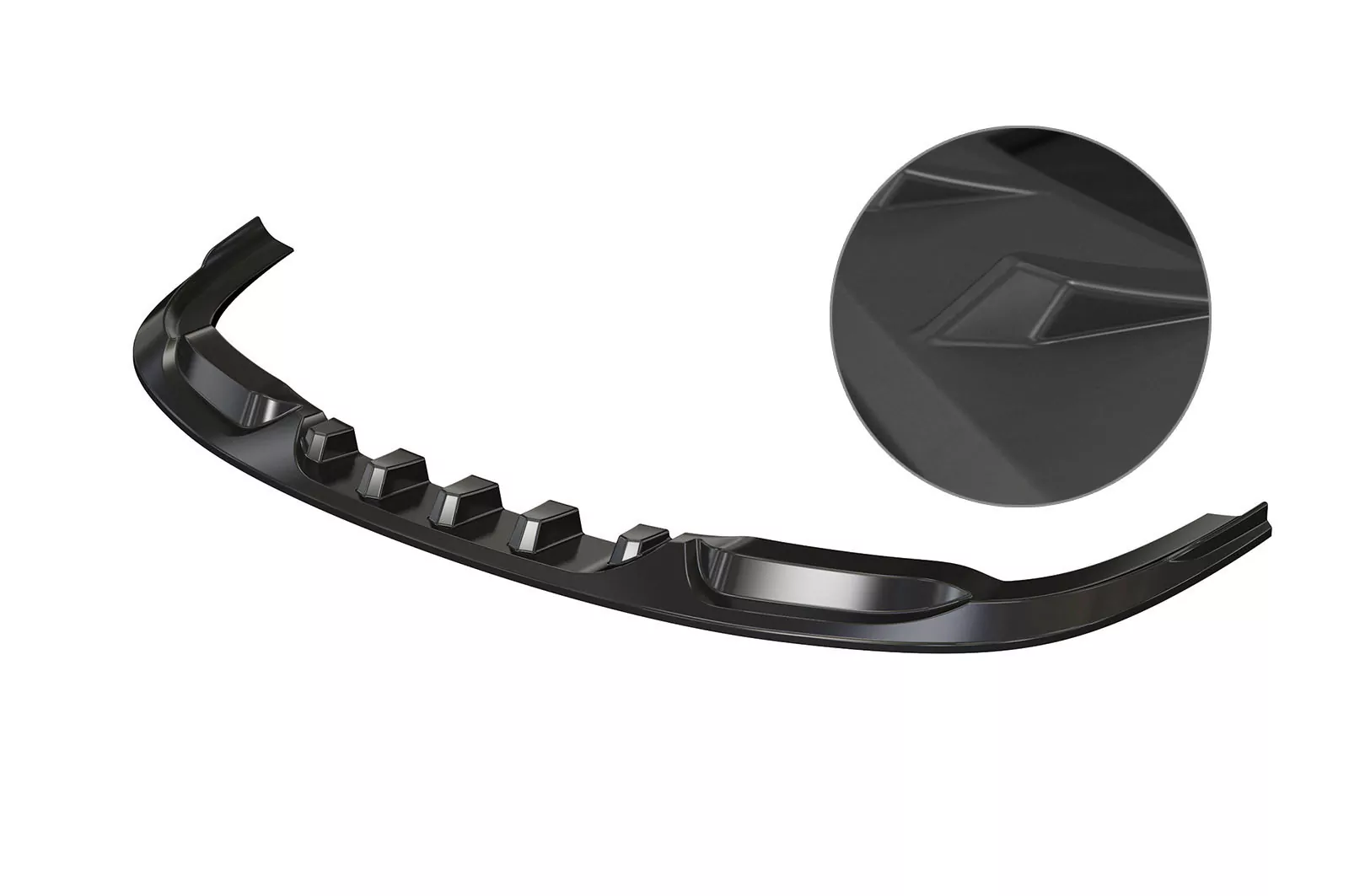 Cup-Spoilerlippe mit ABE für VW Passat B6 R36 Lackierfreundlich (schwarz matt)