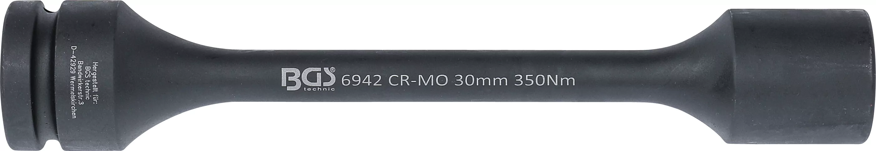 Torsions-Kraft-Steckschlüssel-Einsatz Sechskant | Antrieb Innenvierkant 25 mm (1") | SW 30 mm | 350 Nm