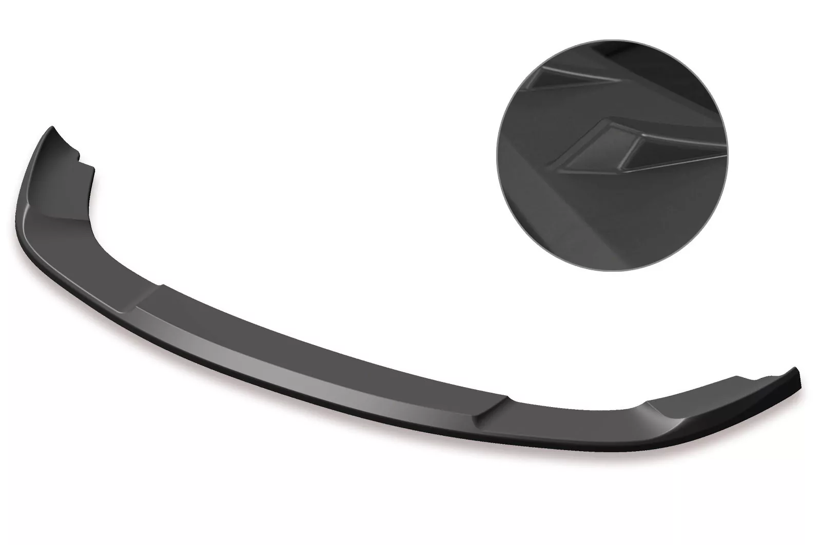 Cup-Spoilerlippe mit ABE für VW Touran I (Typ 1T) Lackierfreundlich (schwarz matt)