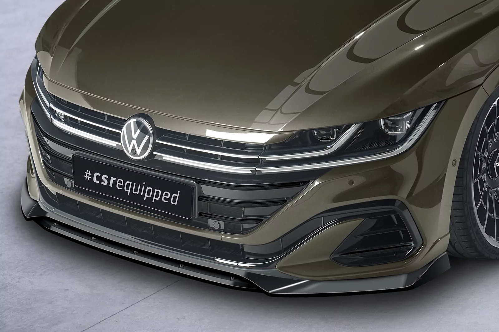 Cup-Spoilerlippe mit ABE für VW Arteon CSL692 Schwarz Strukturiert