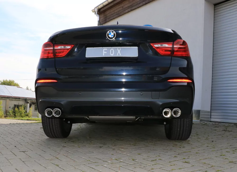 BMW X4 F26  Endschalldämpfer quer Ausgang rechts/links - 2x90 Typ 17 rechts/links