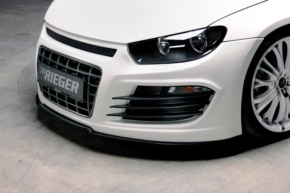 Rieger Spoilerstoßstange für VW Scirocco 3 (13) - 2-tür. 08.08-04.14 (bis Facelift) carbon optik